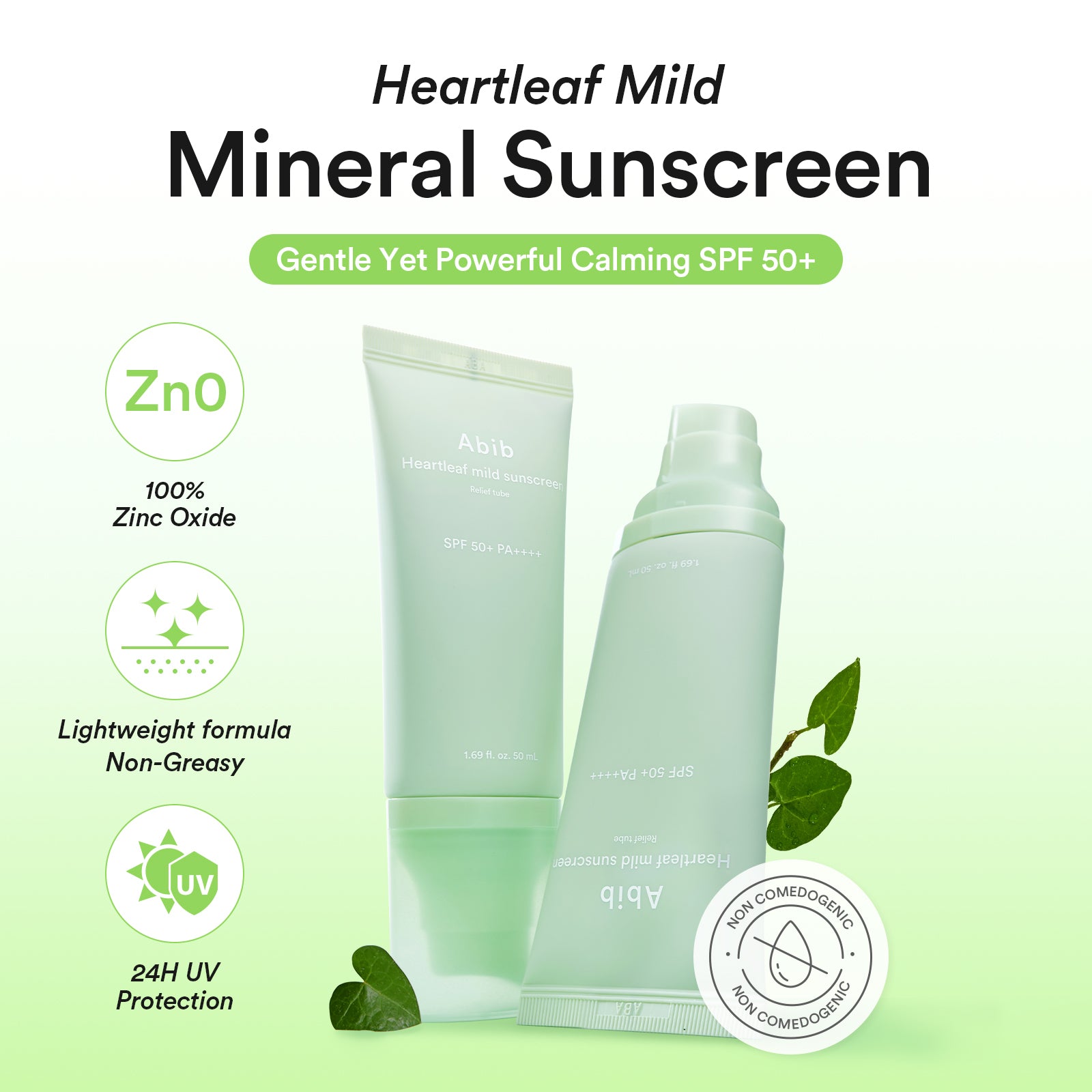 Heartleaf Mild Sunscreen Relief Tube