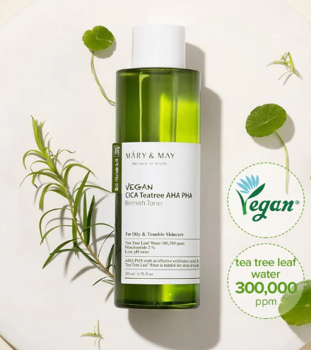 Vegan CICA Tea Tree AHA PHA Toner