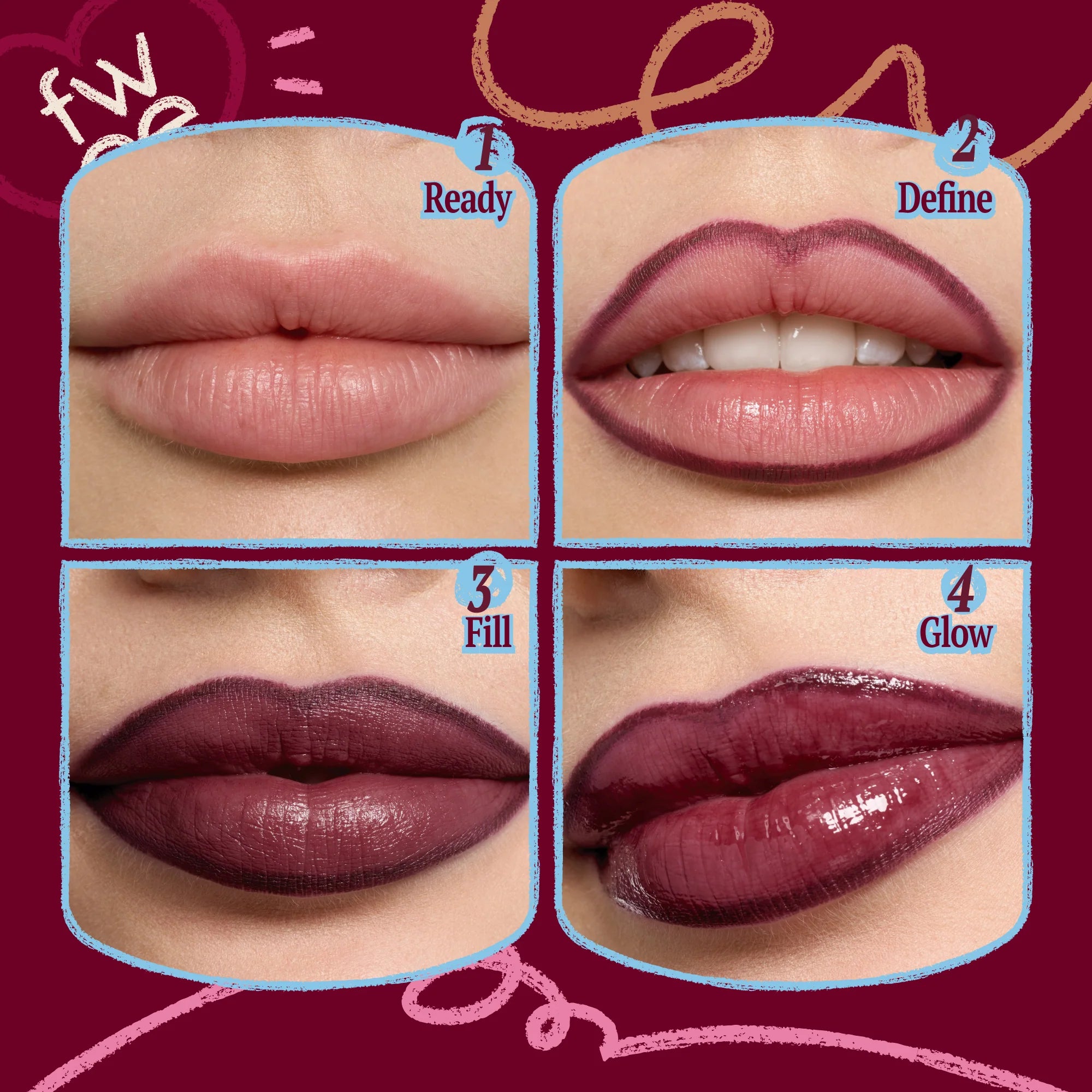 Long-Lasting Dual Coloring Stick Lip Liner