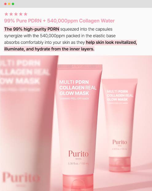 Multi PDRN Collagen Real Glow Mask