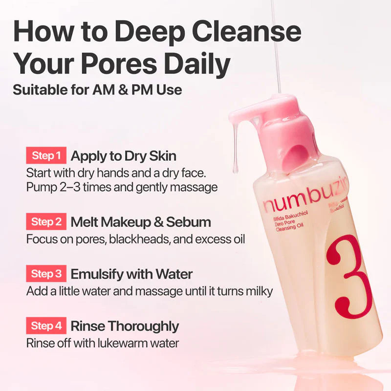 No.3 Bifida Bakuchiol Zero Pore Cleansing Oil