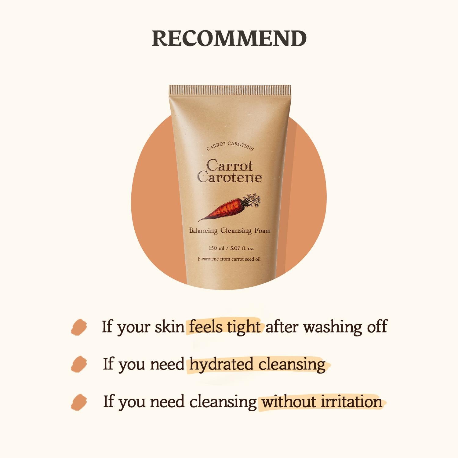 Carrot Carotene Balancing Cleansing Foam