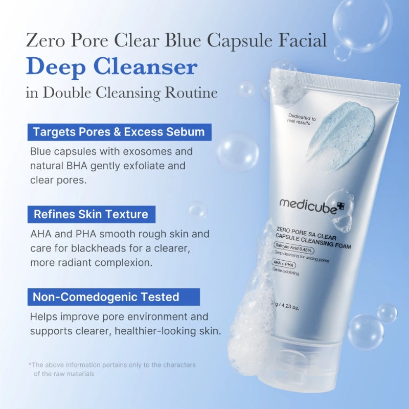 Zero Pore SA Clear Capsule Cleansing Foam