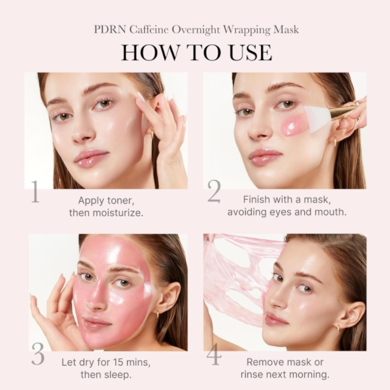 PDRN Caffeine Overnight Wrapping Peel Off Facial Mask