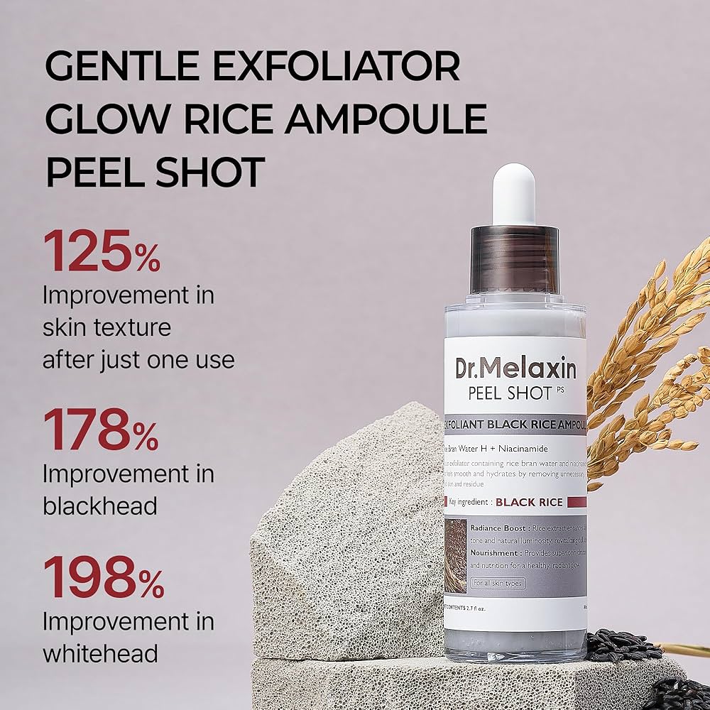 Peel Shot Glow Black Rice Peeling Ampoule