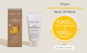 Vegan Lemon Niacinamide Glow Wash off Pack