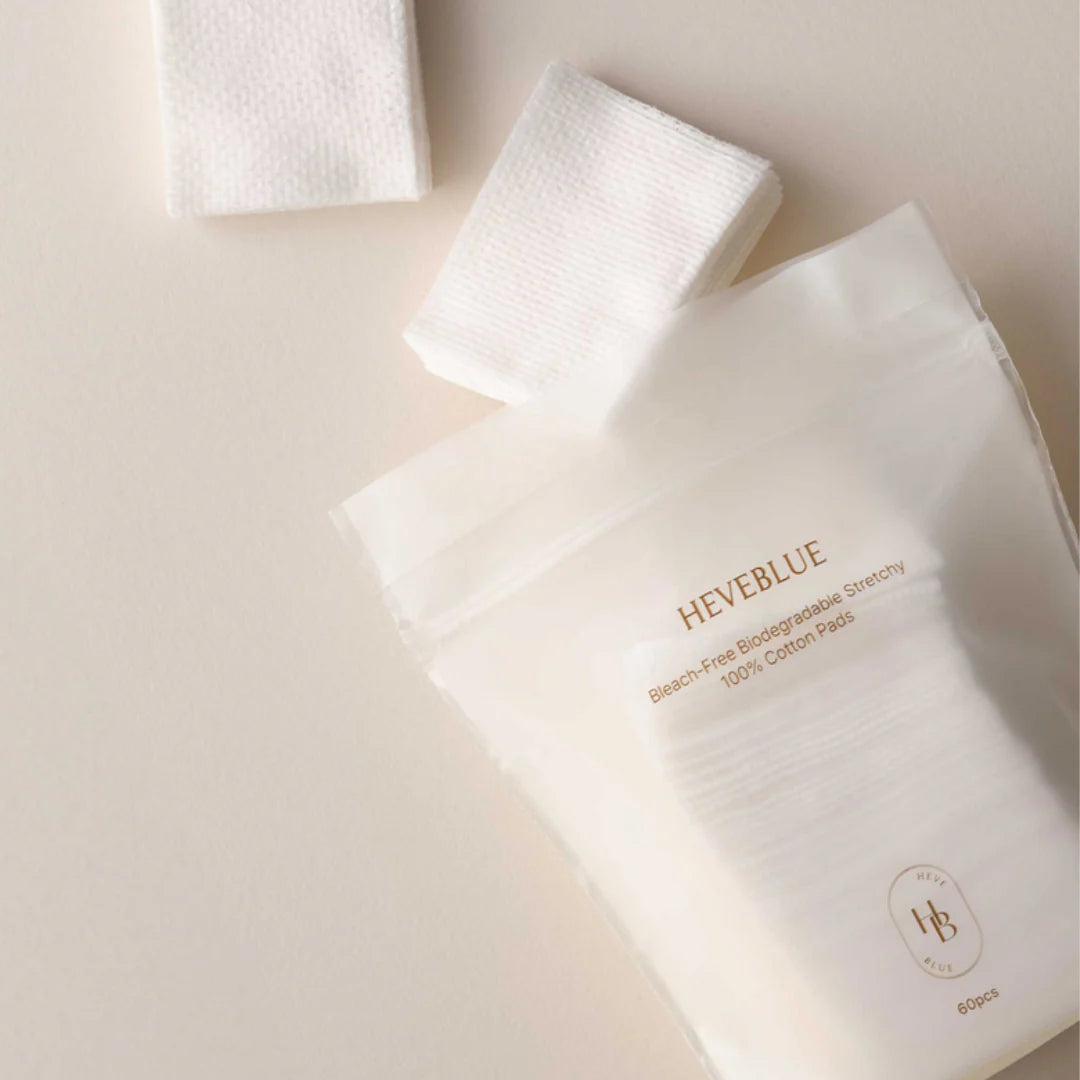 Bleach-free Biodegradable Stretchy 100% Cotton Pads 60ea