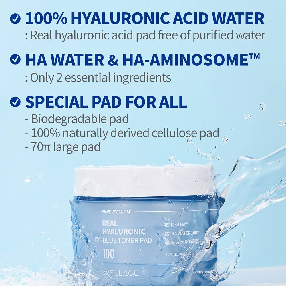 Real Hyaluronic Blue Toner Pad (70pads)