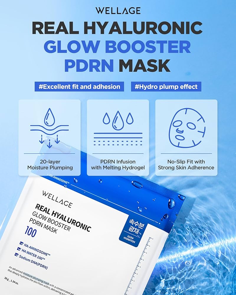 Real Hyaluronic Glow Booster PDRN Mask