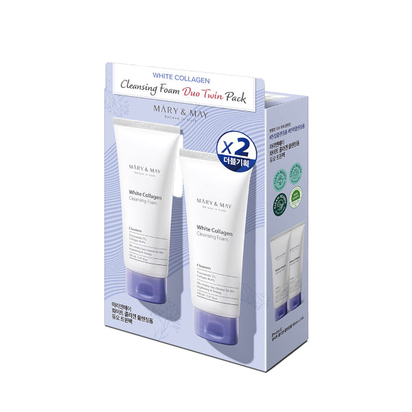 White Collagen Cleansing Foam Duo Twin Pack