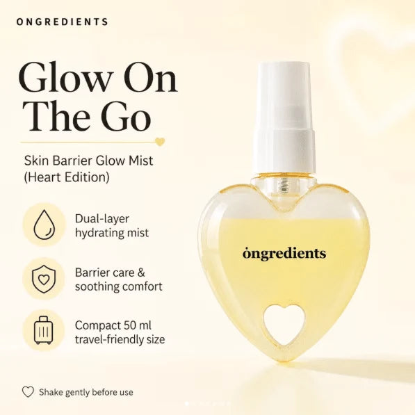 Ongredients Skin Barrier Glow Mist Heart Edition