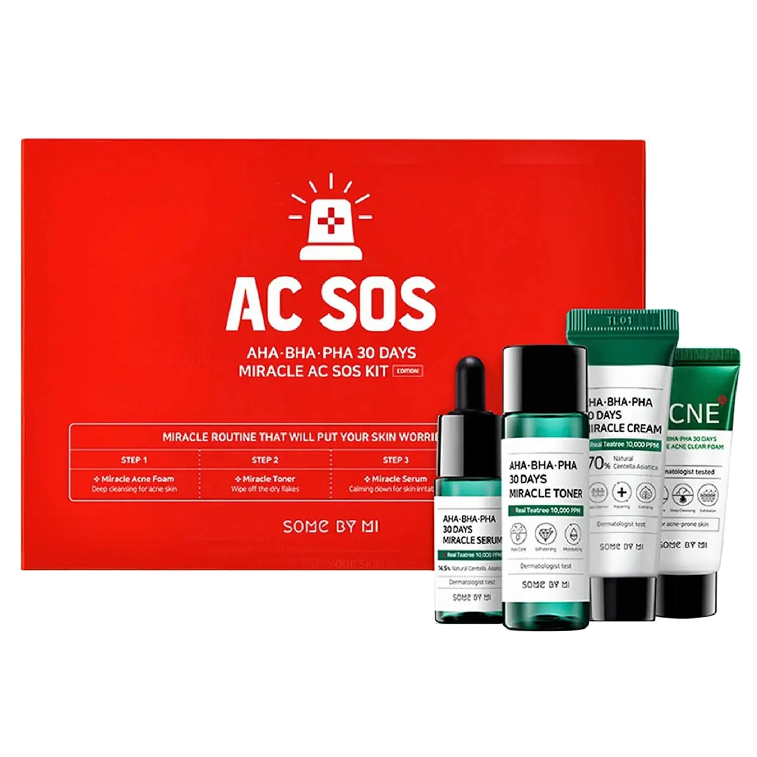 AHA BHA PHA 30 Days Miracle AC SOS Kit – MIRUSKINCARE